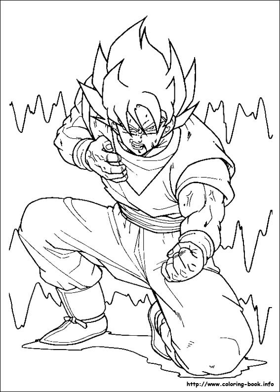 Dragon Ball Z coloring picture